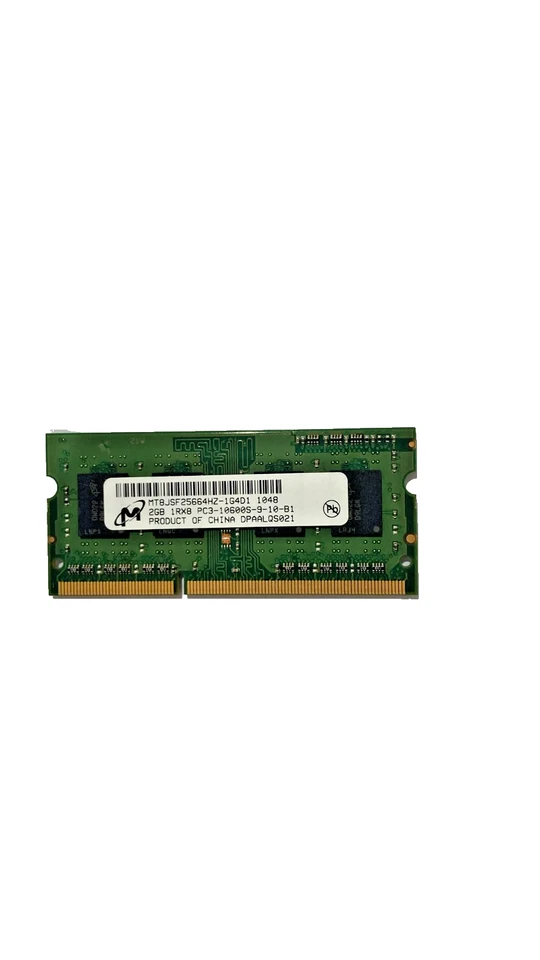 RAM MICRON MT8JSF25664HZ-1G4D1  2GB PC3 10600S DDR3 SODIMM PER NOTEBOOK - Immagine 1 di 1