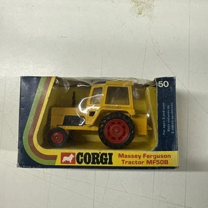 VINTAGE CORGI TOYS 50 MASSEY FERGUSON MF50B TRAKTOR IN OVP 1973 - Bild 1 von 2