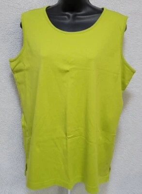 Camisa Top Blusa Liz Claiborne Mujer Talla 1X Verde Foto 1 de 4