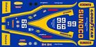 #66 Mark Donohue Sunoco 1973 INDY 1/20th Scale Waterslide Decals