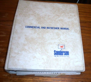 Vintage 1960s Sanderson Commercial and Refresher Pilots Aviation Flight Manuals - Picture 1 of 1