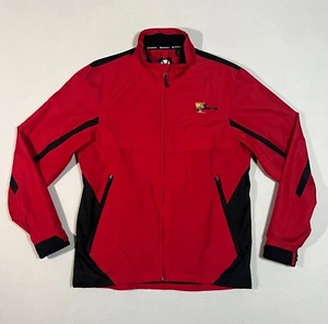 Presidents Cup Sunice Golf Jacket Men’s Small Red Rain Jacket Full Zip - Picture 1 of 9