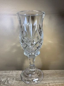 St George Two Piece Hurricane 24% Fine Lead Crystal X2 - Picture 1 of 9