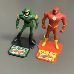 2PCS DC Comics Justice League Green Arrow & Flash 3'' Mini Figures Kids Toy Gift - Picture 1 of 9