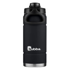 Bubba Trailblazer Stainless Steel Water Bottle Push Button Lid Rubberized Black,