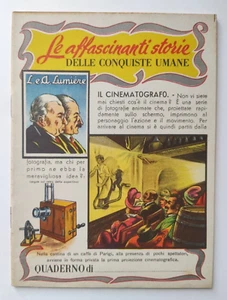 Quaderno Le Affascinanti Storie Delle Conquiste Umane Lumiere Cinematografo (L1) - Picture 1 of 2