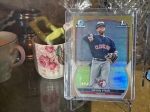 DAYAN FRIAS 2023 Bowman Chrome 1st GOLD REFRACTOR  20/50 Guardians BCP-26 - Picture 1 of 2