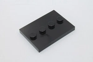 Lego Minifig 5x Basisplatte 4x3 tile with studs 88646 schwarz black - Picture 1 of 1
