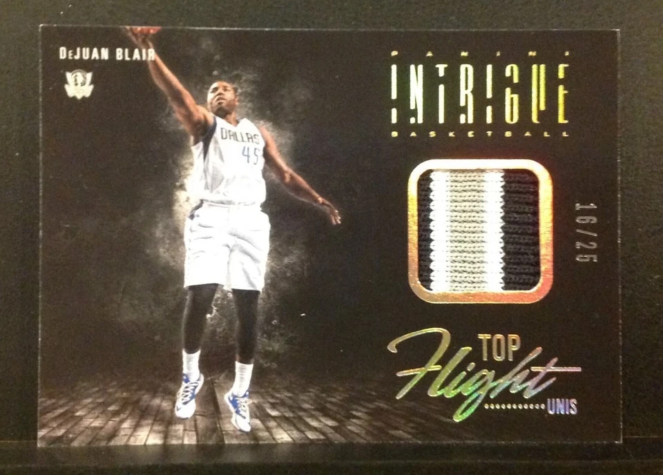 2013/14 Panini Intrigue Top Flight Unis Prime DEJUAN BLAIR #69 16/25 Made Jersey - Image 1 of 1
