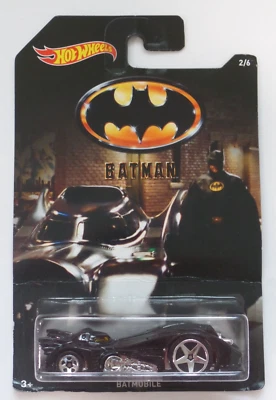 Hot Wheels BATMAN Batmobile #2 of 6 2014 Diecast Car New on Card - Image 1 of 4