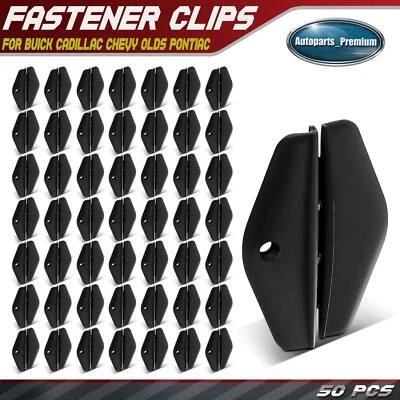 50 piezas clips de retención de guía de ventana de puerta delantera de nailon para Buick Cadillac Chevy Olds Foto 1 de 4