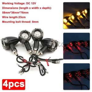 2.2" plastic Mini LED Turn Signals For Honda VT Shadow Ace Classic 1100 750 600 - Picture 1 of 6