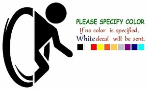 PORTAL Gamer Geek Nerd Grafik gestanzter Aufkleber Sticker Auto LKW Boot Fenster 6" - Bild 1 von 3