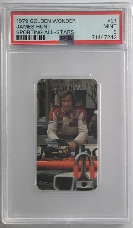 1979 Golden Wonder James Hunt Sporting All Stars #21 PSA 9 - Image 1 of 2
