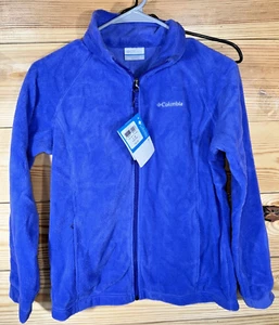 Columbia Girls Three Lakes Fleece Jacket youth L Purple Lavender New With Tags - Picture 1 of 5