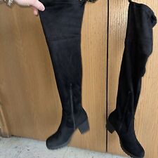 Zigi Soho Women Over the Knee Boots Siyah Size US 8M Black Fabric