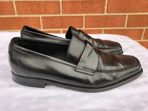TOD'S men's Shoes Mocassins in Black leather  Size 9.5 - Picture 1 of 12