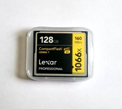 Lexar Professional 1066x 128GB CompactFlash Card, Up to 160MB/s Read - Image 1 of 2