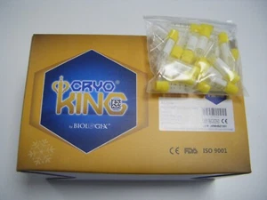 500x CryoKING Cryogenic Vials  2.0ml, Yellow Caps (20 Packs of 25) - Picture 1 of 1