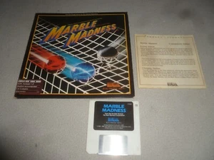 JUEGO DE COMPUTADORA AMIGA COMMODORE PC MARBLE MADNESS CON RESUMEN DE COMANDO RARO - Imagen 1 de 5