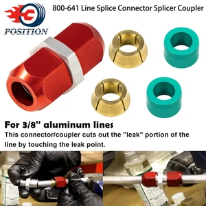 800-641 3/8'' Aluminum Line Splice Repair Kit Works for A/C, coolant Etc. - Picture 1 of 10