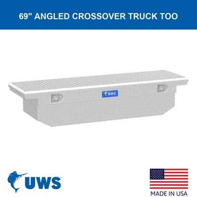FOR 2009-2010 Dodge Ram 1500 69" Angled Crossover Truck Tool Box - Image 1 of 4