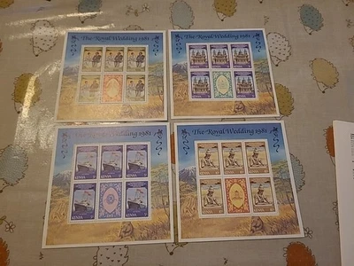 Kenya 1981 4 mini sheets Royal Wedding Charles Diana MNH As Shown Lot A8 - Image 1 of 4