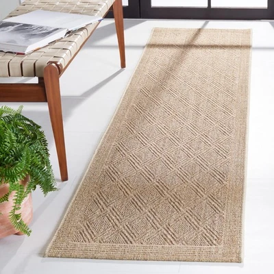 Alfombra de corredor Palm Beach Collection - 2'3" x 10', diseño de arena, sisal y yute, idea... Foto 1 de 3