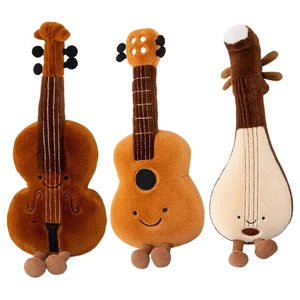 Plush Toy Soft Pipa Guitar Violin Doll Cute Cuddly Plush Toys For Kids Elegance - Picture 1 of 15