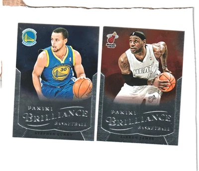 2012-13 Panini Brilliance Steph Curry No.72 & LeBron James No.116 NMT or Better - Image 1 of 2