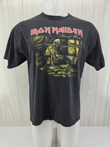 DISTRESSED HOLES Iron maiden World Piece tour '83 Piece of Mind 2005 REPRINT LRG - Bild 1 von 17