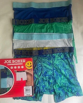 Men Joe Boxer 4 Pack PERFORMANCE Stretch Boxer Briefs Underwear S M L XL $38 NWT - Image 1 of 4