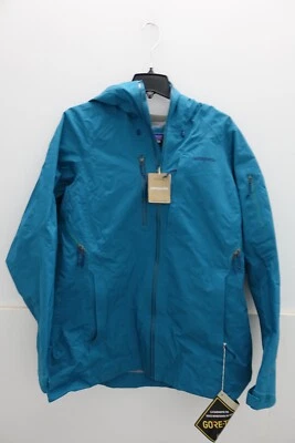 Jaqueta concha Patagonia W's Powslayer US$ 749 MSRP NOVA COM ETIQUETAS tamanho grande em azul Belay - Imagem 1 de 4