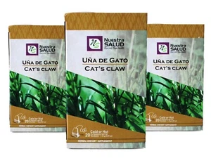Cat's Claw Tea Uña de Gato Herbal Tea Value Pack (60 tea bags) - Picture 1 of 9