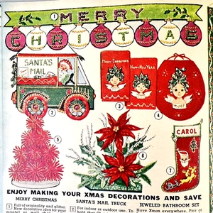 Vintage 1962 Herrschners Catalog Christmas Sewing Needlework Clothes #A4 - Picture 1 of 12