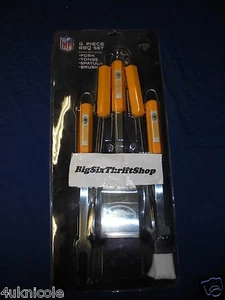 Siskiyou Sports NFL Green Bay Packers Juego de herramientas de parrilla de 4 piezas accesorio de cocina - Imagen 1 de 2