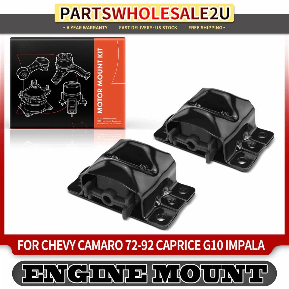 2x Montaje de motor para camioneta Chevrolet Blazer C10 Suburban C20 Camaro G10 Cadillac Foto 1 de 4