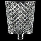 Windlichtaufsatz Glasaufsatz Teelichtaufsatz Raute XL 9cm /H11 Kerzenglas 