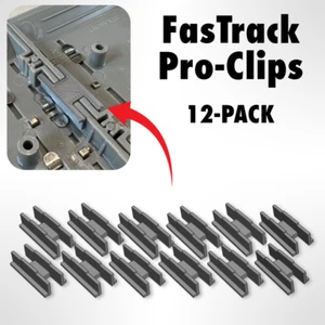 12 pc Train Track Clips for Lionel O Gauge FasTrack "PRO-Clips" Fast Track - Picture 1 of 3