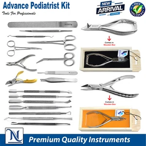 Kit de instrumentos podólogos de cirugía de uñas gruesas avanzadas tijeras cortadores de uñas - Imagen 1 de 8