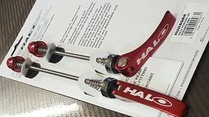 Halo Porkies QR Spieße (ROT) Legierung SCHNELLSPANNER Rennrad Mountainbike (Paar) - Bild 1 von 3