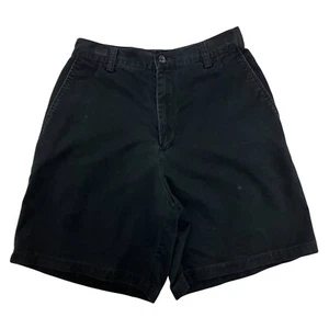 Eddie Bauer Chino Shorts Navy Womens 4P 24W 7L 100% Cotton Zip Fly - Picture 1 of 12