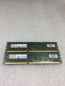 LOT OF 2 KINGSTON D1G72K111S 8GB DDR3L-1600 1Rx4 ECC RDIMM Server Memory RAM  - Picture 1 of 4