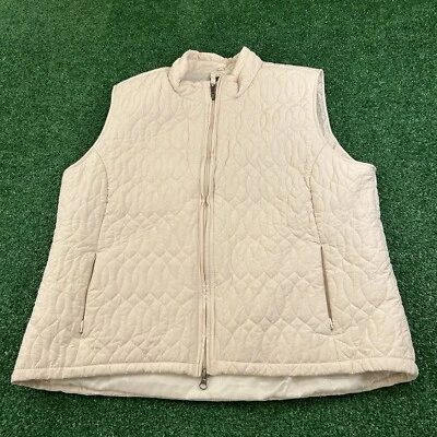 Chaleco Suéter Royal Robbins Mujer Extra Grande Beige Cremallera Completa Bolsillos Acolchados Foto 1 de 4