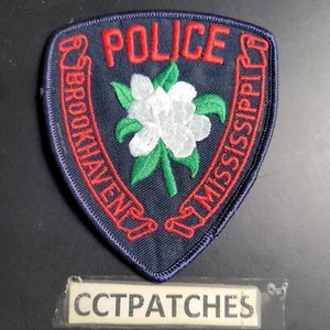 PARCHE DE HOMBRO DE POLICÍA BROOKHAVEN, MISSISSIPPI COMO NUEVO - Imagen 1 de 2