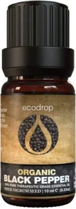Black Pepper Essential Oil Certified Organic Natural Aromatherapy Diffuser Oils - Picture 1 of 6