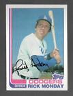 1982 Topps Rick Monday Los Angeles Dodgers #577 Excellent