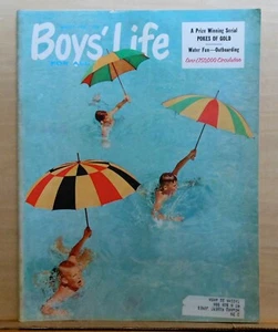 Boys' Life magazine - August 1958 - Boys Swimming photo cover - color Pepsi ad - Imagen 1 de 3