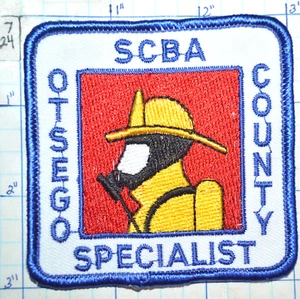 NEW YORK, OTSEGO COUNTY SCBA SPECIALIST SELF CONTAINED BREATHING FIRE PATCH - Picture 1 of 1