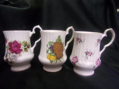[lot Of 3] Vintage Royal Windsor Fine Bone China Coffee/Tea Cups/Mugs England - Image 1 of 4